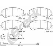 Sada brzdových platničiek kotúčovej brzdy BRECK 24484 00 703 10