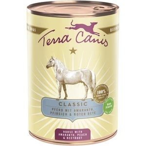Terra Canis Конска с амарант, праскова и цвекло 400 г