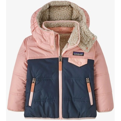 Dětská bunda Patagonia Reversible Tribbles Hoody - new navy/mallow pink