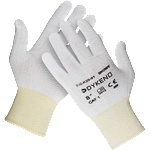 DYKENO snowy 002-k20 / Текстилни найлонови ръкавици - бели 9 (002-k20-09)