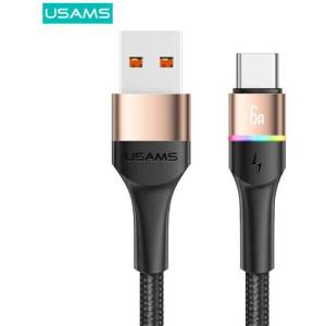 USAMS SJ536USB02 1, 2 м златен USB A-C кабел за зареждане (SJ536USB02)