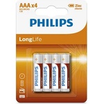 Philips Батерия Philips LongLife AAA 4бр (R03L4B/10) (R03L4B/10)