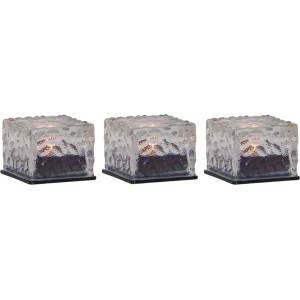 Star Trading Екстериорни LED свещи в комплект 3 бр. със соларен панел (височина 5, 5 cm) Icecube - Star Trading (481-50)