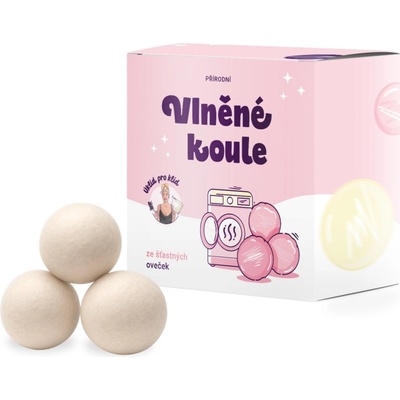 Úklid pro klid Vlněné koule do sušičky černošedé pomeranč 3 ks – Hledejceny.cz