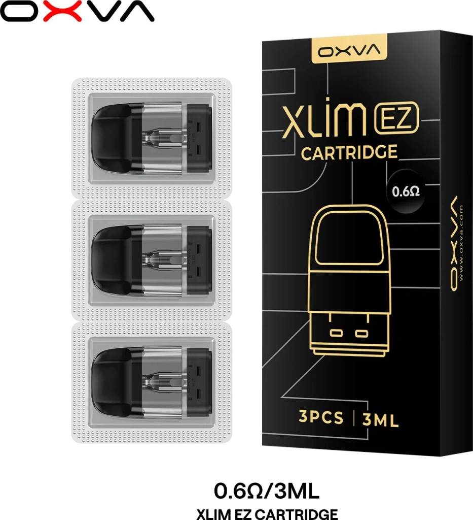 oxva xlim 0.6 pods OXVA Xlim EZ Pod Top Fill cartridge 3ml 0,6 ohm od 75 Kč