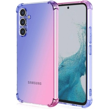 Púzdro TopQ Samsung A54 5G Shock dúhový modro-ružový