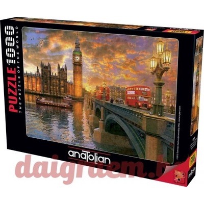 Anatolian Пъзел anatolian 1023 - 1000 части - Залез край Уестминстър (p1023)