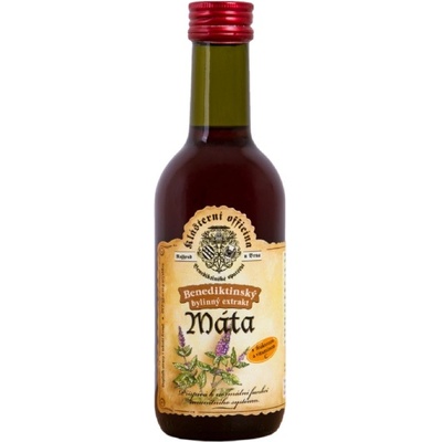 Kláštorná officína Bylinkový sirup mäta pieporná 250 ml