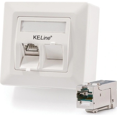 KELINE Zásuvka 601140-UP + KEJ-C6A-S-HD 2