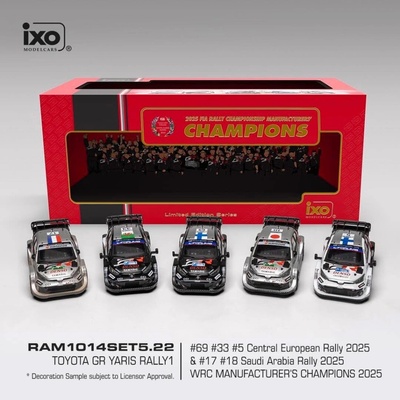 IXO Sada 5 modelů Toyota GR Yaris Rally1 Rally Saudi Arabia 2025 1:43