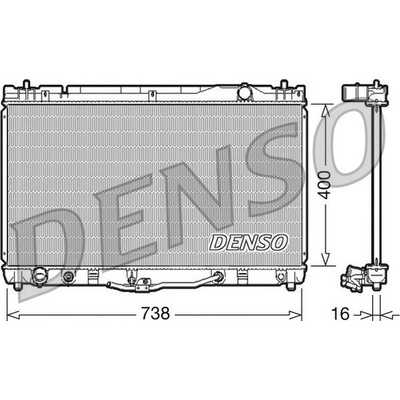 Chladič, chlazení motoru DENSO DRM50043