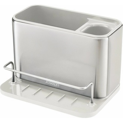 Joseph Joseph Stříbrno-bílý nerezový stojan na mycí prostředky Surface Sink Tidy