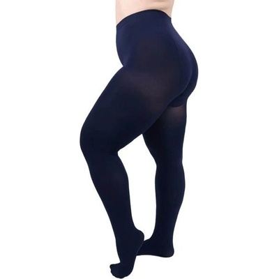 Giulia dámské nadměrné elastické mikrovláknové punčocháče s klínem 70 DEN navy