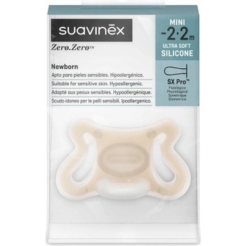 Suavinex cumlík Zerø fyziologický svetlo ružová