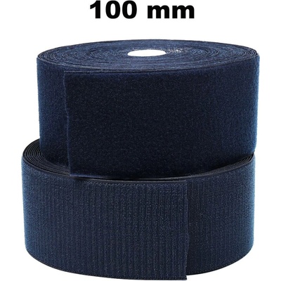 Pásek na suchý zip našívací Háček a Smyčka set Granatový 100 mm x 25 bm