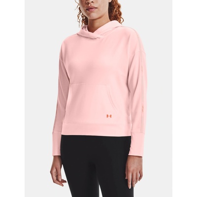 Under Armour Rival Terry Taped Hoodie ružová
