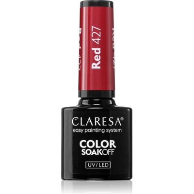 Claresa SoakOff Uv Led Color Fun Fair gelový lak na nehty odstín red 427 5 g