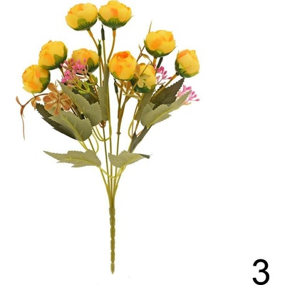 Kytica Ranunculus + zeleň 32cm žltá 247718ZL