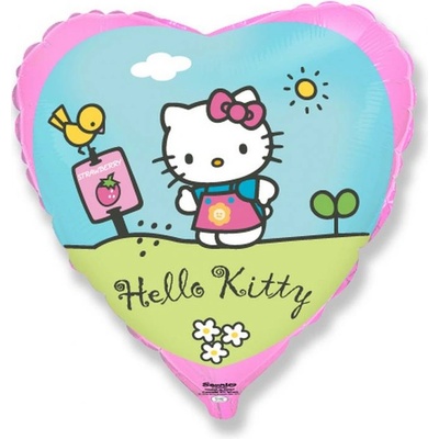 Flexmetal Balonek fóliový Hello Kitty na zahrádce, 48 cm