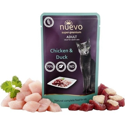 Nuevo Cat Adult Chicken & Duck 16 x 85 g