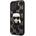 KARL LAGERFELD Monogram Ikonik Case - дизайнерски кожен кейс за iPhone 13 Pro Max (черен)