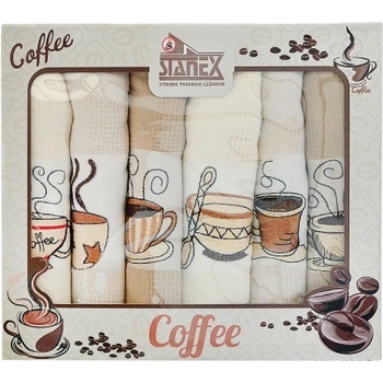 Night In Colours, 6-dielna sada vaflových utierok, 100% bavlna, utierky 50 x 70 cm