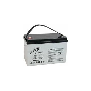 Ritar Оловна AGM DEEP CYCLE батерия RITAR (DC12-100), 12V, 100Ah, F12/M8, За соларни системи