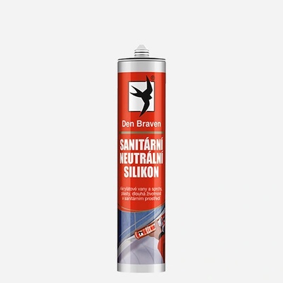 Den Braven Sanitárny neutrálny silikón OXIM 280 ml bielý