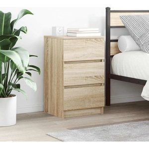 vidaXL Нощни шкафчета с 3 чекмеджета, 2 бр, дъб сонома, 39x35x65 см (861342)