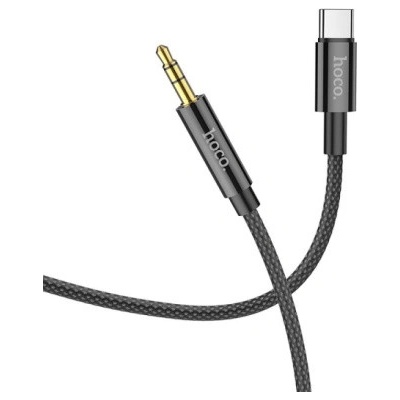 Hoco 594610 AUX Audio Jack 3,5mm to Type C UPA19, 1m, černý