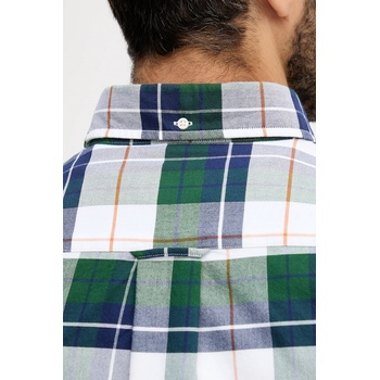 Gant Памучна риза Gant в зелено със стандартна кройка с класическа яка 3250147 (3250147)
