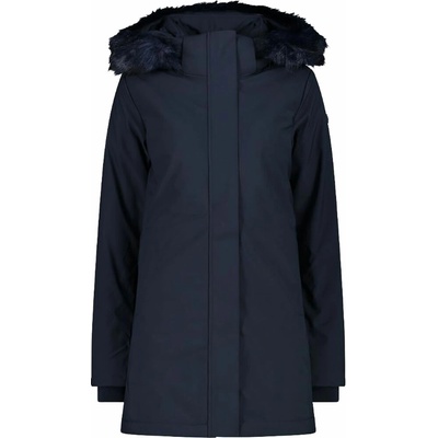 CMP WOMAN COAT ZIP HOOD tmavo modrá