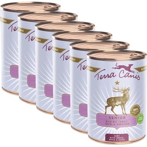 Terra Canis Senior Game с домати, ябълки и билки 6 x 400 г