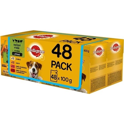 Pedigree Vital Protection Adult mäsový výber so zeleninou v šťave 48 x 100 g