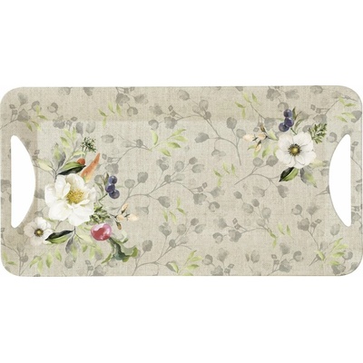 IHR Karel linen plastový podnos 39x20cm
