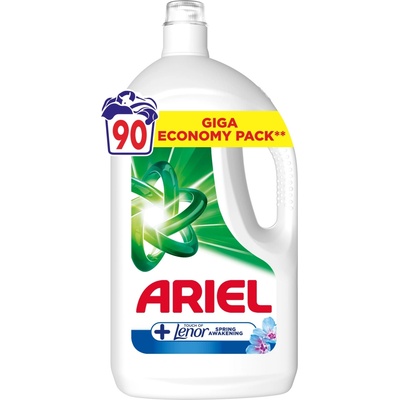 Ariel +Lenor prací gel Spring Awakening 4,05 l 90 PD