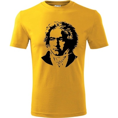 Tričko Beethoven žluté