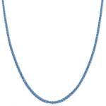 SAVICKI Тенис колие, бяло злато 585, сини сапфири 4, 840К, 3.0 мм 40 см