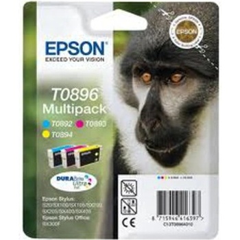 Epson КОМПЛЕКТ ЗА EPSON STYLUS S20/SX100/105/200/205/400/405/BX300F - Multi Pack C/M/Y - P№ C13T08964010 - заб. : 3x3.5ml (C13T08964010)