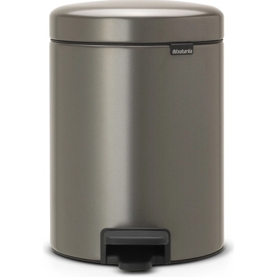 Brabantia Nerezový odpadkový koš do koupelny s pedálem NEWICON hnědý 5 l