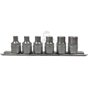 FORCE Вложки 3/8" Е (e6-Е-7-Е8-Е10-Е12-e14) комплект 6 бр. jn62600 force 3064 (jn62600)