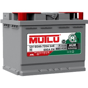 MUTLU AGM 60Ah 680A right+