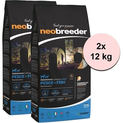 Alleva NEO BREEDER кучета възрастни средни и макси риба 2 x 12 кг