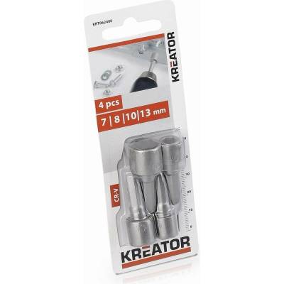 Kľúč KRT062400 - 4 ks Nástrčných kľúčov 7, 8, 10, 13 mm (KRT062400)