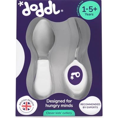 Doddl Сет прибори за хранене Doddl - от 2 части, 12м+, индиго (D1011)