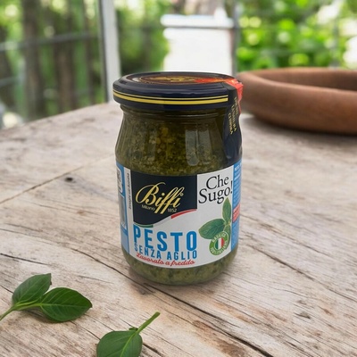 Biffi rastlinné bazalkové pesto bez syra 190 g