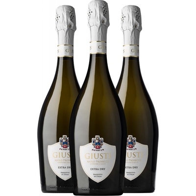 Set 3x Giusti Asolo Prosecco Superiore DOCG Extra Dry set 3 x 0,75 l