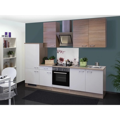 Flex Well Kuchyňa Florida 270 cm/typ 2 chladnička/rúra/varná doska/digestor