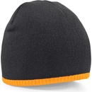 Beechfield dvoubarevná zimní čepice beanie šedá-černá