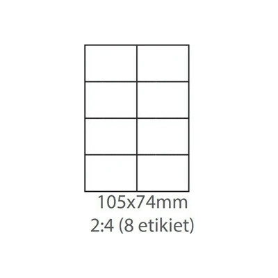 etikety Samolepiace 105x74 univerzálne biele (1000 listov A4/bal.) ECO-10507400F